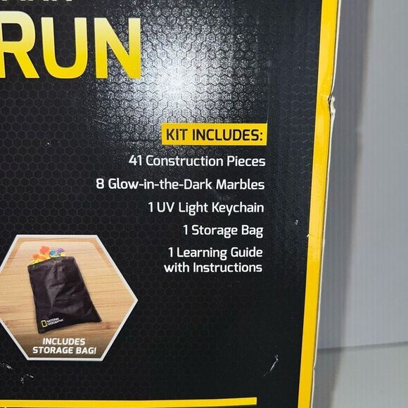 National Geographic Marble Run Glow in the Dark New Set Open Box Includes Bag - Picture 4 of 7
